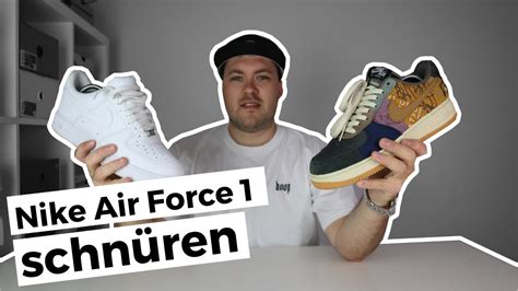 schnürung nike air force|nike doppelknohr schnuren.